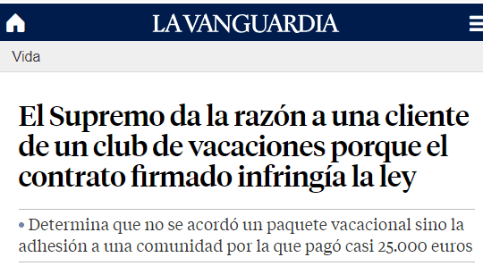 LAvanguardia supremo da trazon una cliente